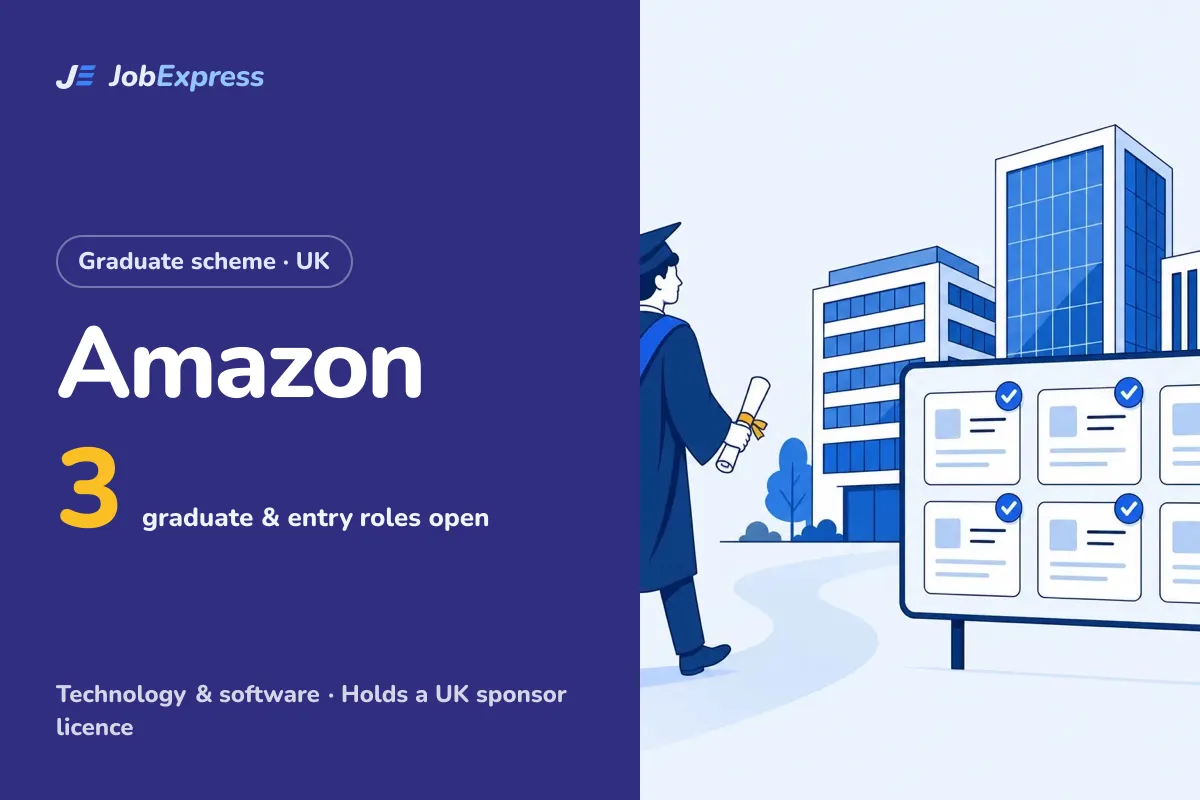 Amazon Graduate Scheme and Graduate Jobs UK: 1 Open (Oct 2026)