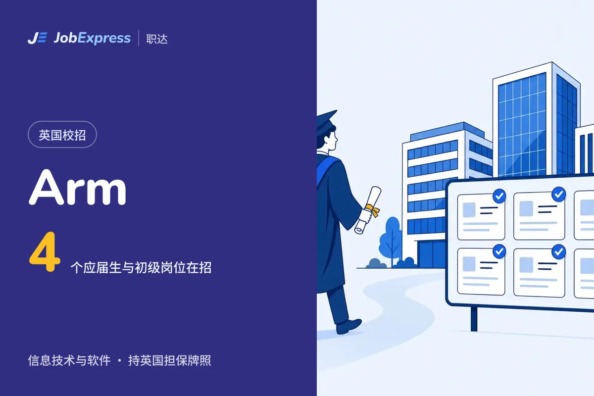 Arm 英国校招和应届生岗位:4 个在招,担保牌照情况(2026年10月)
