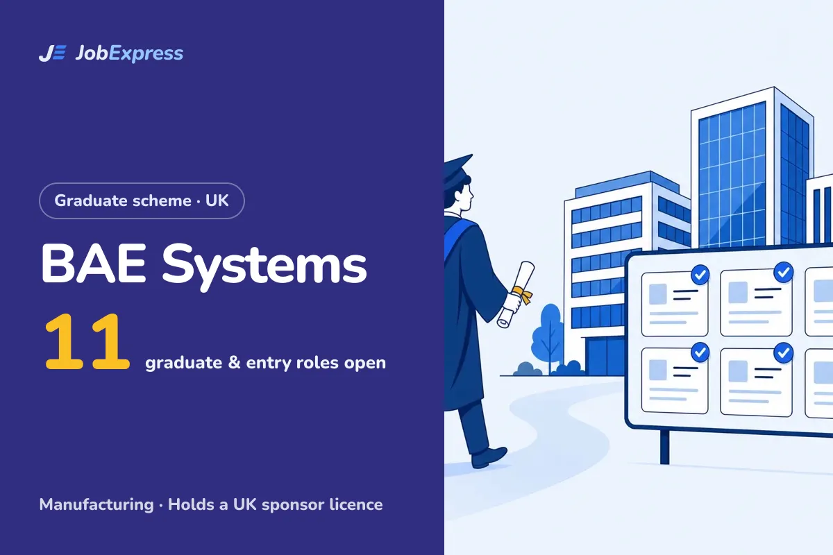BAE Systems Graduate Scheme and Graduate Jobs UK: 11 Open (Oct 2026)
