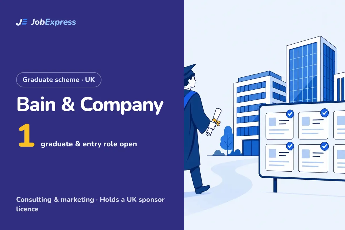 Bain & Company Graduate Scheme and Graduate Jobs UK: 1 Open (Oct 2026)