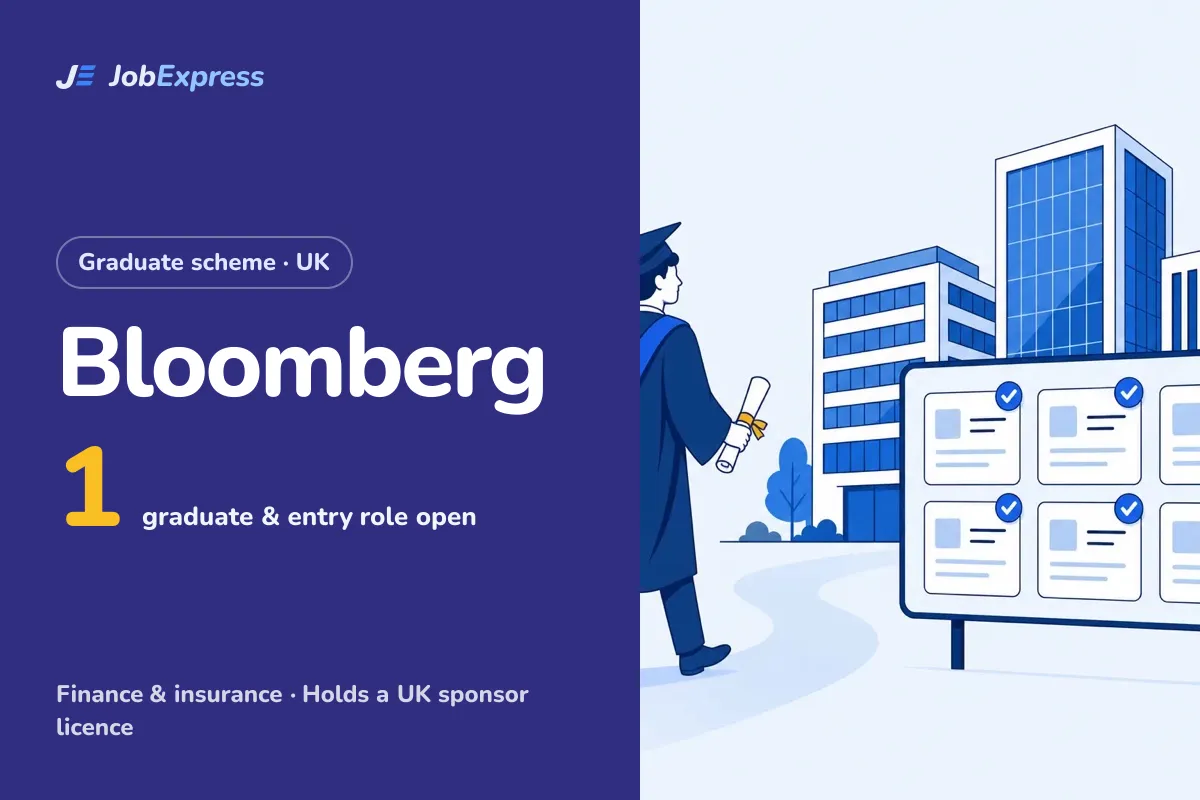 Bloomberg Graduate Scheme and Graduate Jobs UK: 1 Open (Oct 2026)
