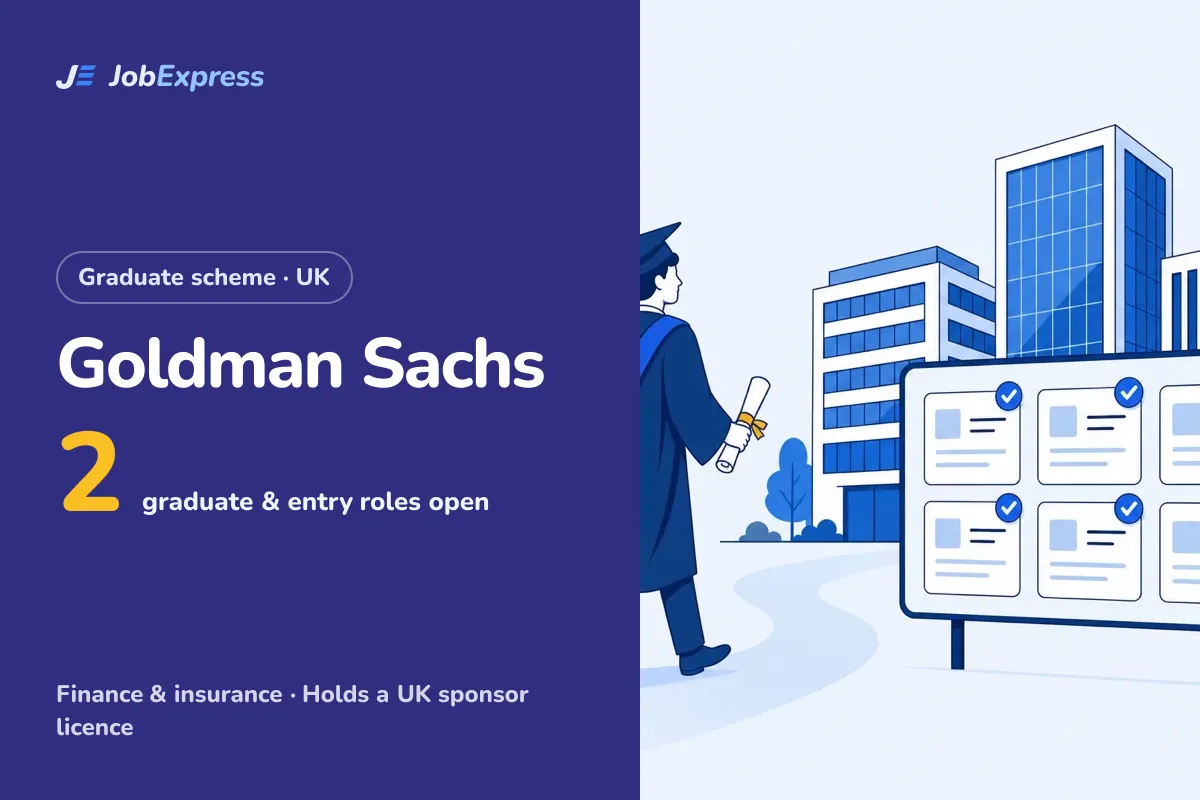 Goldman Sachs Graduate Scheme and Graduate Jobs UK: 2 Open (Oct 2026)