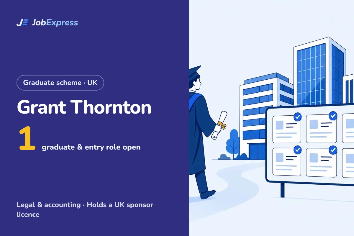 Grant Thornton Graduate Scheme and Graduate Jobs UK: 1 Open (Oct 2026)
