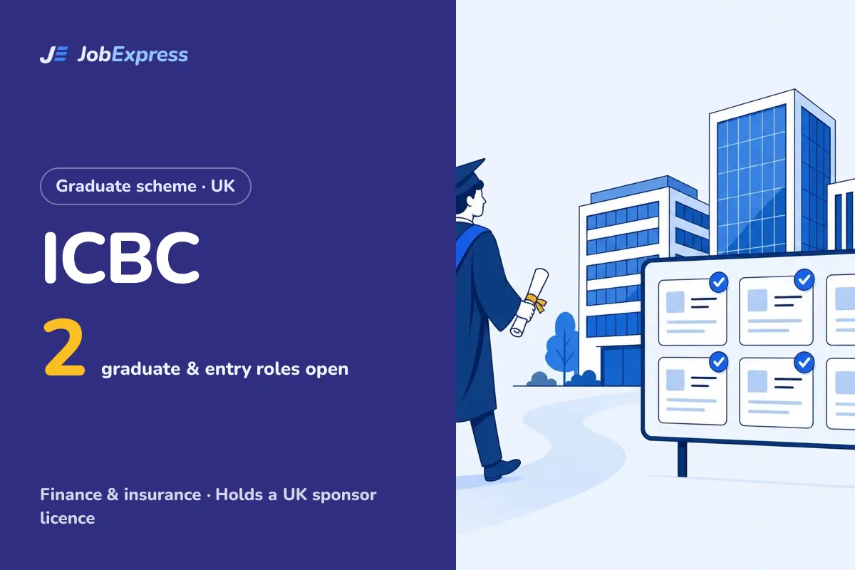 ICBC Graduate Scheme and Graduate Jobs UK: 2 Open (Oct 2026)