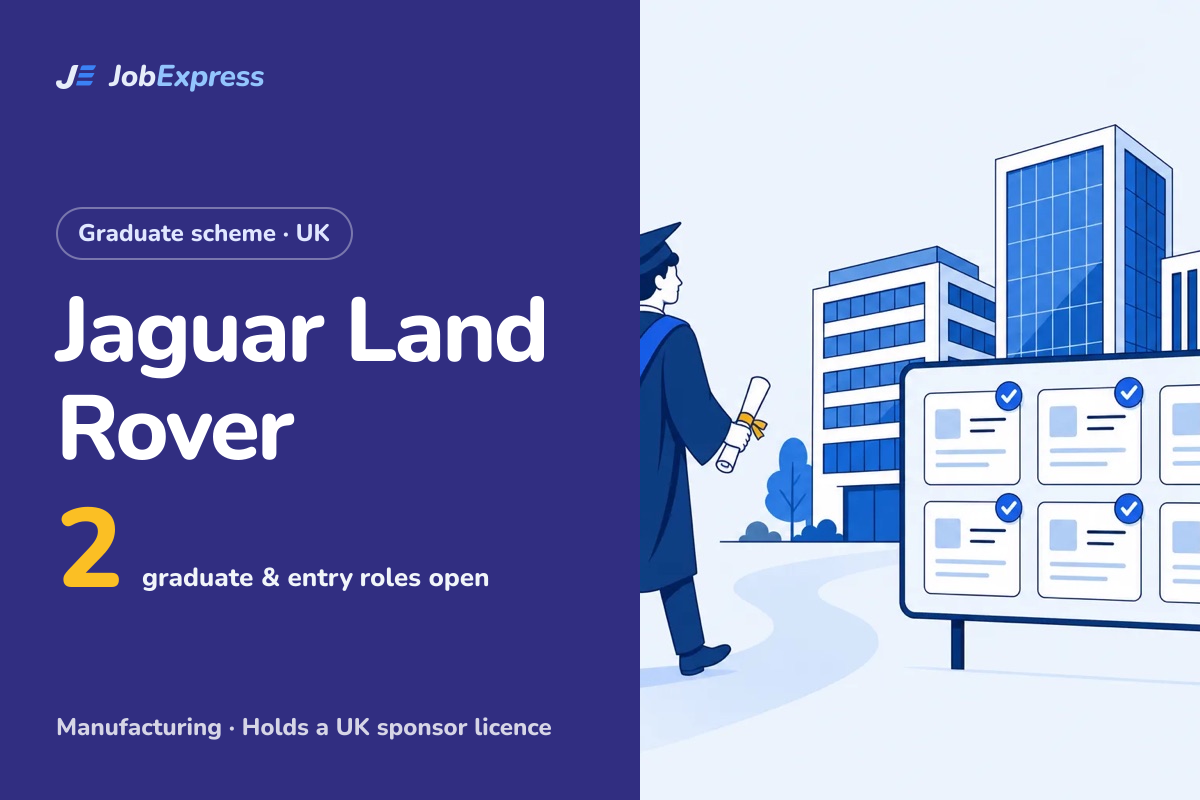 Jaguar Land Rover Graduate Scheme and Graduate Jobs UK: 2 Open (Oct 2026)