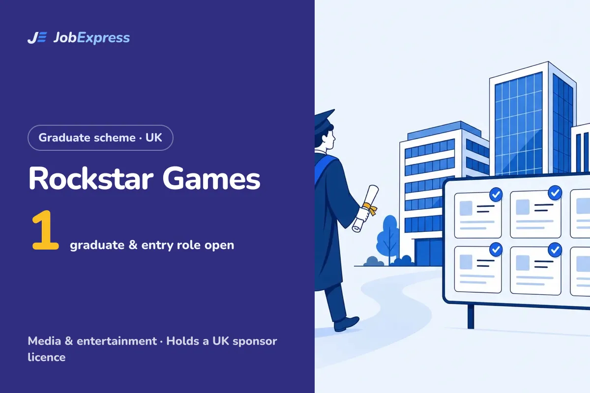 Rockstar Games Graduate Scheme and Graduate Jobs UK: 1 Open (Oct 2026)