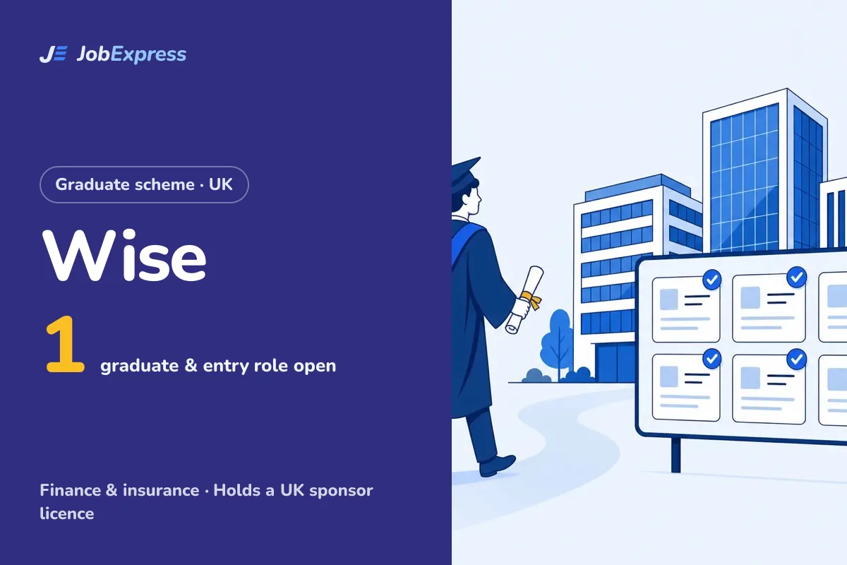 Wise Graduate Scheme and Graduate Jobs UK: 1 Open (Oct 2026)